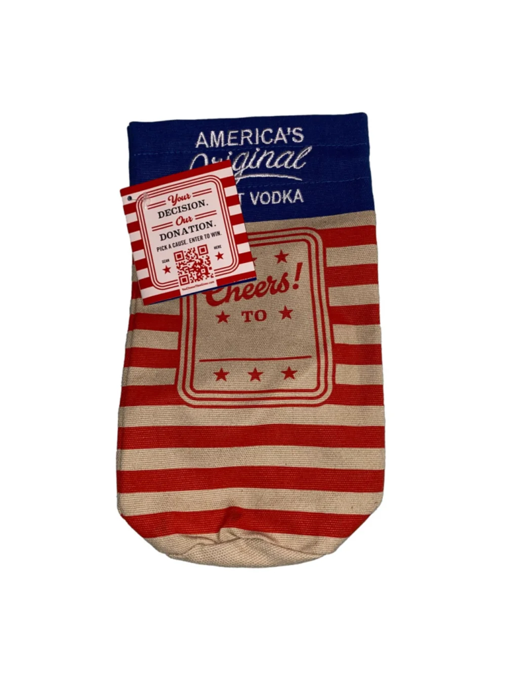 Tito's Handmade Vodka Patriotic Bottle Bag One Size Red Blue